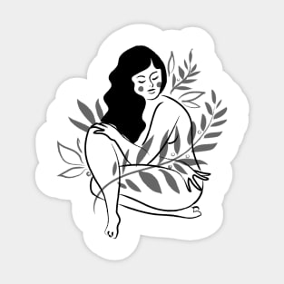 Siple Woman Design Sticker